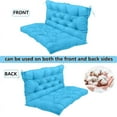 thumbnail image 4 of YLLN 60*40 Inch Porch Swing Cushions, Patio Furniture Cushions With 4" Thicken Backrest, Bench Cushions For Outdoor Furniture, Anti-Fading Waterproof Patio Cushions, 4 of 8