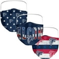 thumbnail image 1 of Adult Fanatics Branded Atlanta Falcons Patriotic Face Covering 3-Pack, 1 of 6