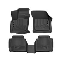 Husky Liners 98791 Weatherbeater Floor Mats Fit 2017-2020 Ford Fusion, Lincoln MKZ - Front/2nd Seat - Black
