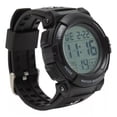 thumbnail image 1 of Reloj deportivo digital impermeable para hombre, correa negra, 1 of 5
