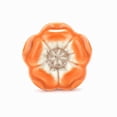 thumbnail image 2 of Set Of 6 Azalea Orange Ceramic Flower Shape Cabinet Knobs, 2 of 5