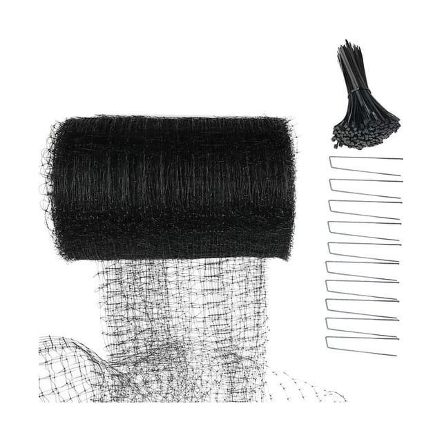 Bird Netting Trellis Netting for Birds Fruit Tree Netting Deer Fence Netting for Black 10pcs U Nails