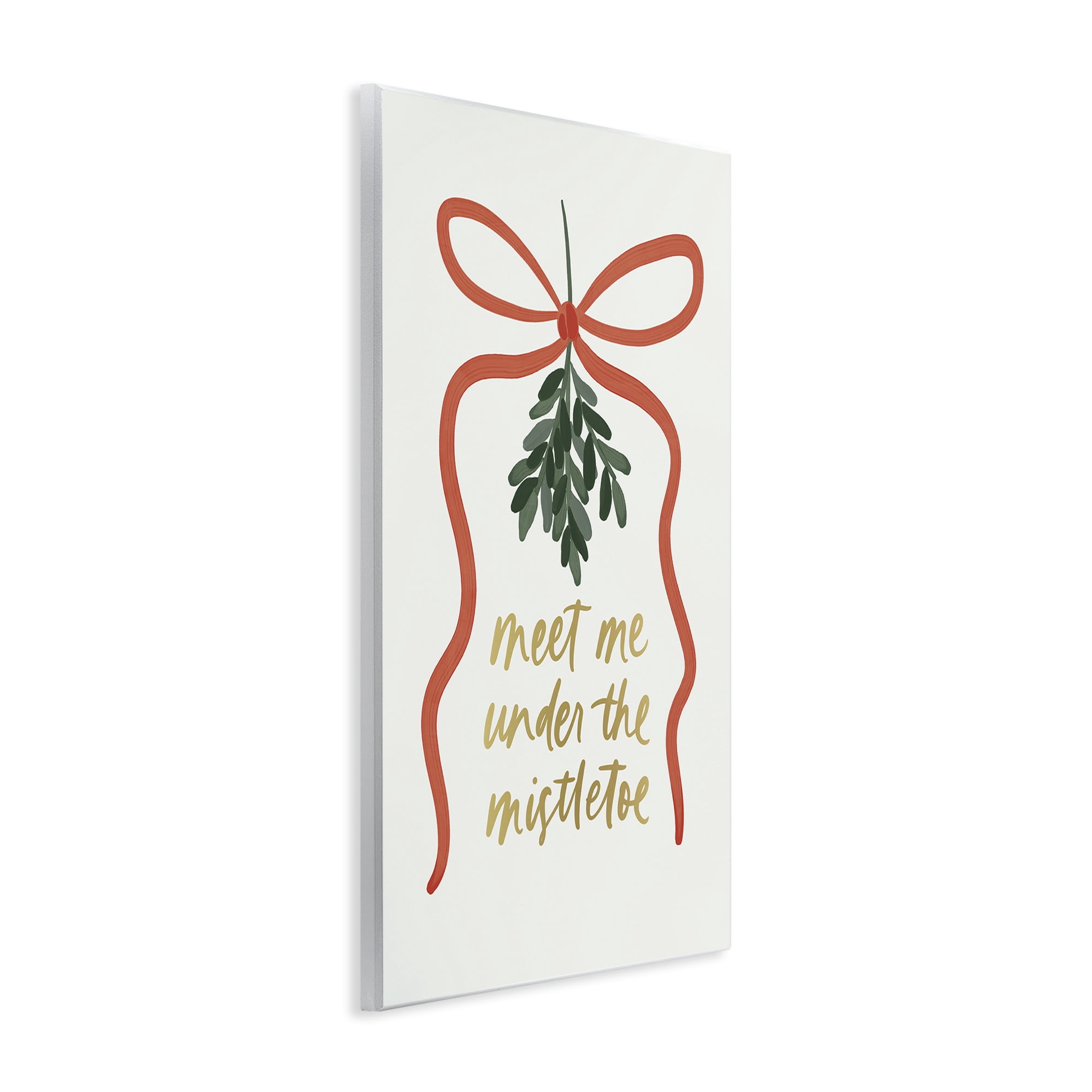 Stupell Industries Under Mistletoe Christmas Holiday Painting Unframed Art Prints Wall Art, 10 x 15