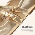 thumbnail image 6 of DREAM PAIRS Girls Mary Jane Dress Shoes Slip On Ballet Flats for Wedding Party and School, 6 of 7