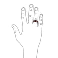 thumbnail image 3 of Koa Wood Inlay Black Titanium Wedding Band Rings for Men for Women Comfort Fit 8MM, 3 of 4