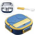 thumbnail image 2 of Cute Kids Lunch Box Portable Divided Bento Boxes Leakproof Food Container With 3grid For Back To School Office Camping Tableware Pnik 1, 2 of 6