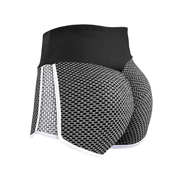 Qarigey Pantalones cortos deportivos huecos para mujer, cintura alta, melocotón, cadera, Sexy, Push Up, Fitness, entrenamiento, parte Type2 NO2