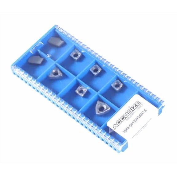 Accusize 2 Pc of Each Kind of Carbide Inserts for 3988-0038, Uncoated, 10 Pc, 3988-0038INSERTS