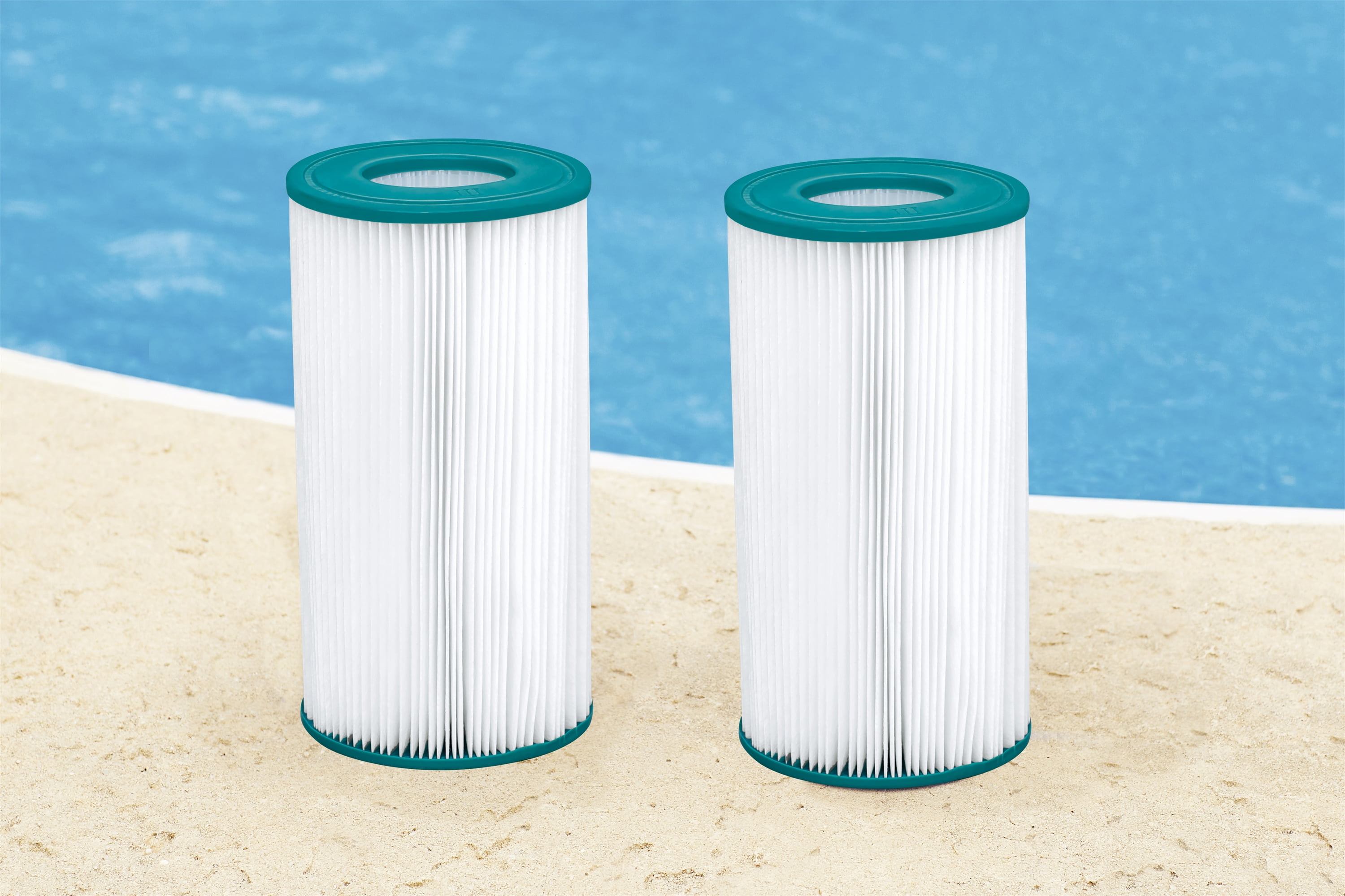 Mainstays Type III, A/C Pool Filter Cartridge for Above-Ground Pools, 2 Pack