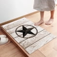 thumbnail image 2 of Door Mat Rustic Wood Door with Southwestern Texas Star Doormat Non-Slip Rubber Backg Floor Mats for OutDoor/Door Entryway - Washable Welcome Doormat for Home Decor, 2 of 6