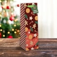 thumbnail image 2 of Holiday Time Red Gingerbread Small Wine Christmas Paper Gift Bag, 2 of 5