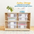 thumbnail image 4 of ECR4Kids Cubby Storage Plastic Bin with Lids, Multipurpose Organization, Clear, 10-Piece, 4 of 9