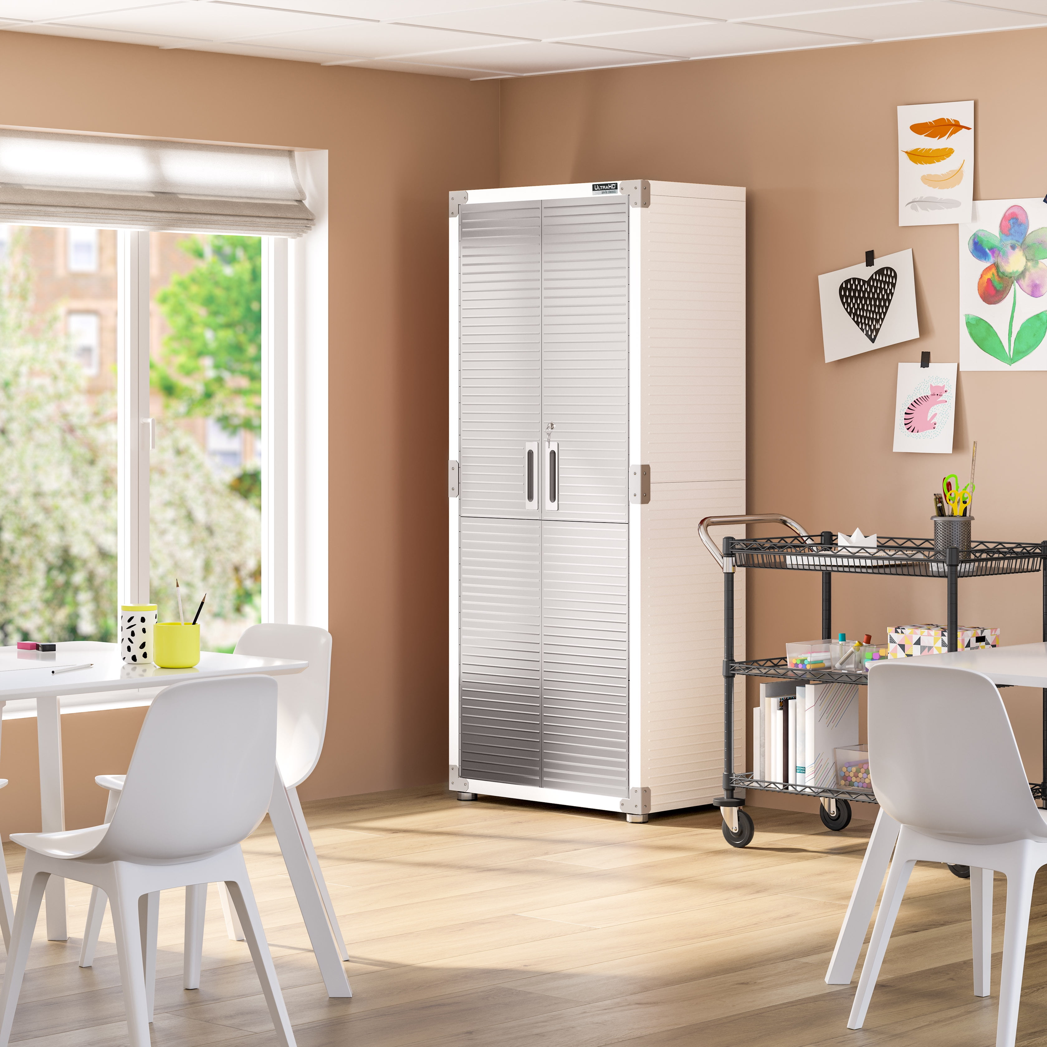 Seville Classics UltraHD® Steel Body Lockable Storage Cabinet