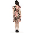 thumbnail image 3 of White Mark Women's V-Neck Empire Dress, 3 of 6