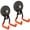 Orange, variant on ULIBERMAGNET Strong Magnetic Double Hooks, 2 Pack Heavy Duty Sturdy Coat Magnetic Hooks, Rubber Magnets Large Hooks for Coat Robe Towel Key Hat (Black)
