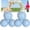 6pcs Light Blue, variant on Reusable Balloon Garland, Inflatable Balloon Arch Reusable, Linked PVC Design with Elastic Bands for Quick Setup, for Weddings & Parties