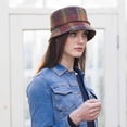 thumbnail image 2 of Ladies Irish Tweed Sunset Harvest Emily Hat Made By Mucros Weavers, 2 of 2