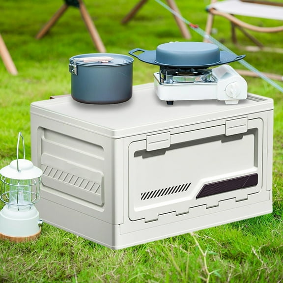 CQCYD under $5 Collapsible Storage Bins with Lids, Stackable Utility Crates, Large Folding Containers for Organizing Tools, Snacks, Books, Food, Drinks, Camping & Transport