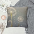 thumbnail image 2 of COMIO  Dandelion Pillows Summer Nature Wild Botanical Dandelion Blossom in Wind Sky Air Green White Throw Pillow Cover Decorative Square Cushion Accent  Home Pillow Case, 2 of 5