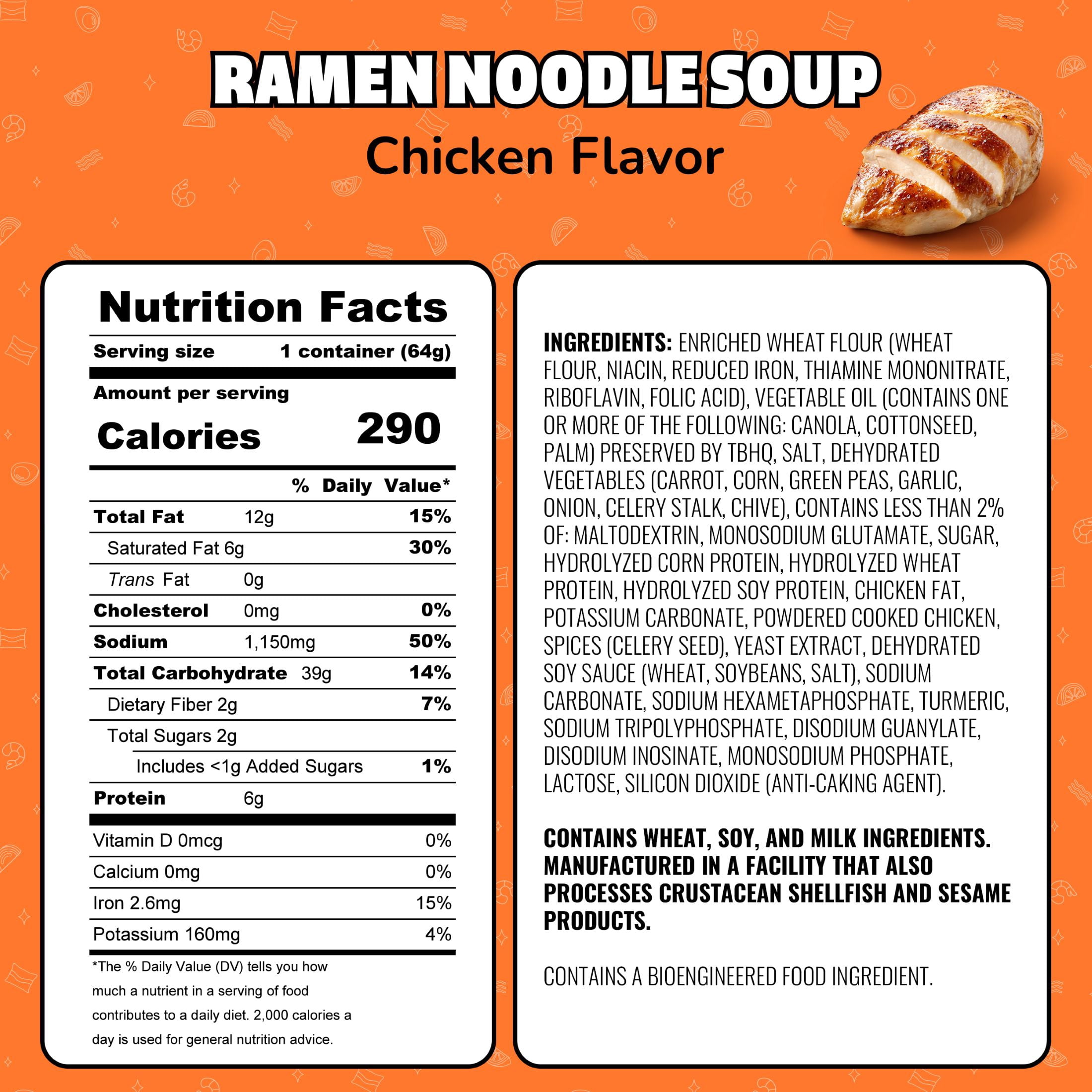 Maruchan Instant Lunch Ramen Noodles, Chicken Flavor, 2.25 oz Cup