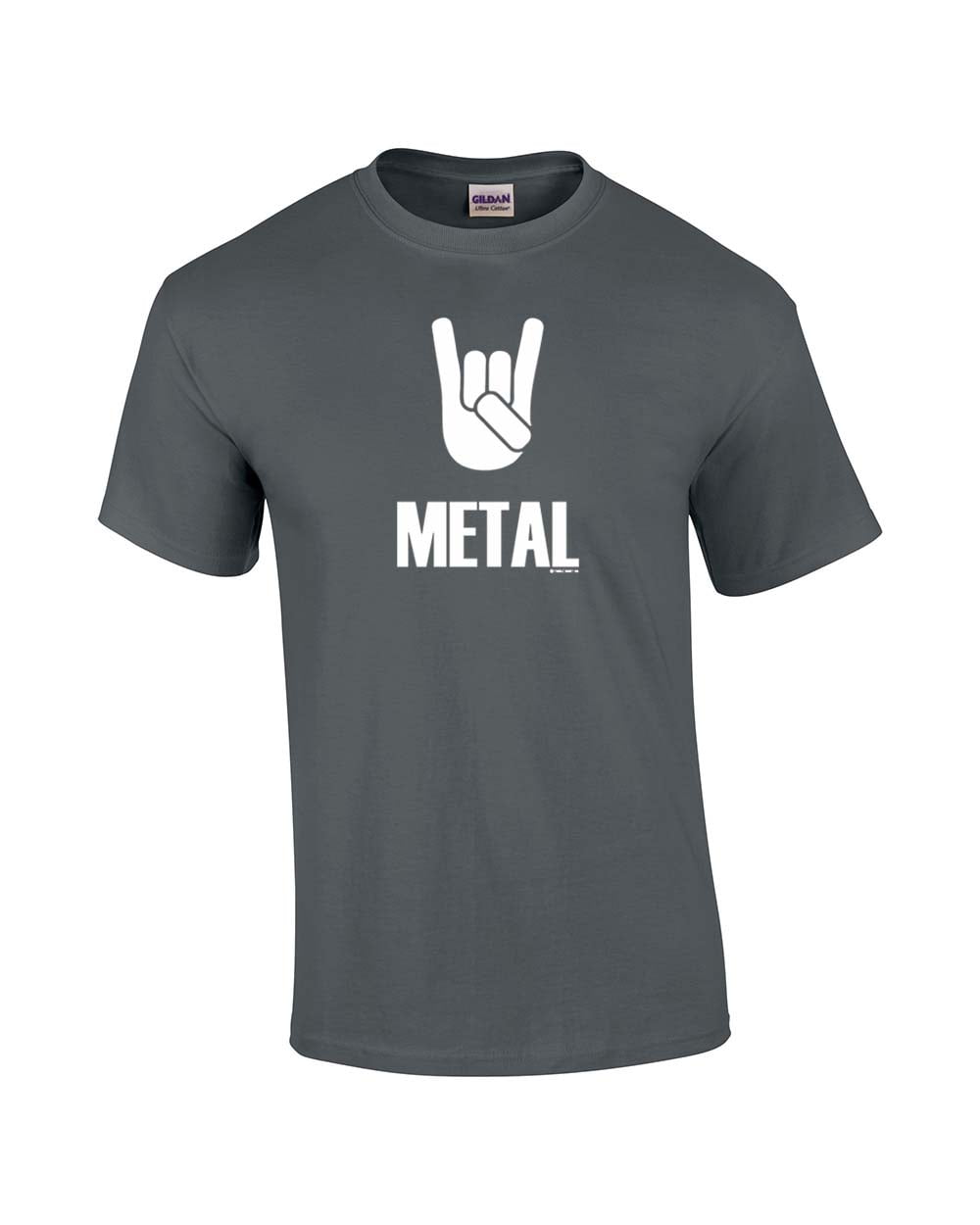 Heavy Metal Short Sleeve T-shirt Rock On Metal Music Alternative Bullhorn Horns - Picture 25 of 89