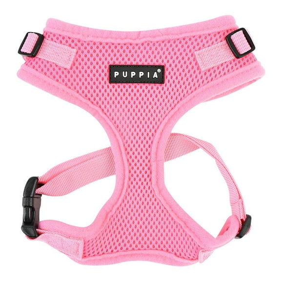 Puppia RiteFit Harness with Adjustable Neck, Medium, Pink