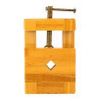 Angoily Wooden Seal Clamp for Stone Carving Metal Frame, Easy to Control Organizer for Tools in Carving