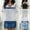 Black, variant on Ovbmpzd Mini Denim Dress Women Short Sleeve Summer Sky Blue A-Line Dresses Trendy Collared Casual Dresses,XXL