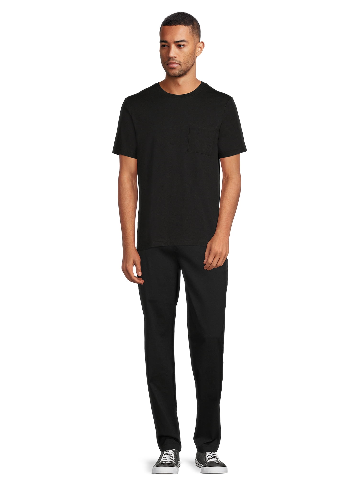 Athletic Works Men's and Big Men's Pocket Tee, 2-Pack, Sizes S-4XL