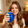 thumbnail image 6 of Blueberry Squishy Stress Ball, Blue Fruit Fidget Stress Reliever, 3 in Soft Squeeze Desk Decor for Travel and Party Favors, 6 of 6