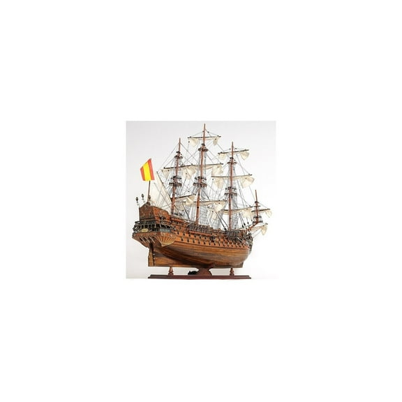 Wooden Ship Model - San Felipe Exclusive Edition - Assembled Model Ship - Decorative Wooden Boat - Collectible Ship Decor - 37" Tall