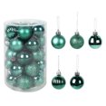 thumbnail image 3 of Bolas de Navidad de colores variados, adornos para árboles de Navidad, bolas de Navidad, colgantes para fiestas de Navidad, decoración del hogar, bolas de Año Nuevo 2025, 3 of 5
