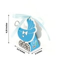 thumbnail image 3 of Efavormart 25 Pack | Blue Baby Paper Stroller Party Favor Gift Boxes, Cardstock Carriage Candy Boxes with Ribbon Ties - 4.5"x2"x4", 3 of 11