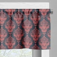 thumbnail image 5 of Ambesonne Retro Valance & Curtain, Shabby Damask Rococo, 55"x30", Dark Coral Blue Grey, 5 of 6