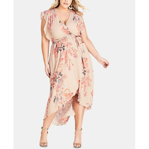 City Chic Trendy Plus Size High Low Maxi Dress Sweet Delilah XL