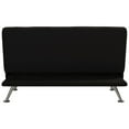 DHP Milo Kids Sofa Futon, Black