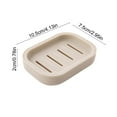 thumbnail image 3 of Btomtd Soap Dish with Drainage Layer, Keeps Soap Dry Soap Tray for Gym Camping Bathroom, Easy to Clean Soap Storage Case and Soap Holder, Khaki, 3 of 7