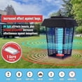 thumbnail image 3 of Bug Zapper, 1 Acre of Outdoor Coverage with Powerful 40W Bulb & 5600V Instant Killing Grid, Electric Insect, Fly & Mosquito Zapper, Made in The USA, 3 of 9