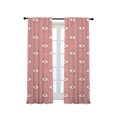 thumbnail image 3 of 3S Brother's Home Décor Curtains BOHO Design Set of 2 Panels Velvet Look Hanging Back Tap and Rod Pocket Décor Nursery Room Bedroom Kitchen Window - Made in Turkey 38Pink (52"Wx108"L), 3 of 6