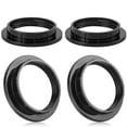 thumbnail image 1 of E26 Lamp Shade Socket Ring for Threaded Medium Base Light Fixture, Inner Diameter 1-1/2 Inch, Black, 4-Pack, 1 of 7