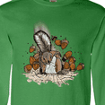 thumbnail image 4 of Inktastic Squirrel Superhero Landing with Acorns Long Sleeve T-Shirt, 4 of 5