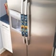thumbnail image 2 of ZIATUBLES Refrigerator Door Handle Wraps Set of 6 Lightweight Neoprene Kitchen Appliance Decor Replacement Sturdy Handle Covers Fit Fridge Microwave Oven, Sunflower Daisy Butterfly Blue Golden Marble, 2 of 7