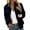 Blue, variant on Zip Up Jacket for Women with Chest Pocket Loose Fit Solid Color Long Sleeve Casual Outerwear Gray,S