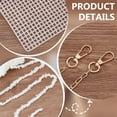 thumbnail image 5 of DIY Knitting Crochet Handbags Kit Imitation Pearl Knitting Crochet Bag Making Kit Blank Mesh Plastic Shoulder Bag Crafting Set for DIY Handmade Crochet Bag 8.6x1.9x5.1 Inch Black, 5 of 9