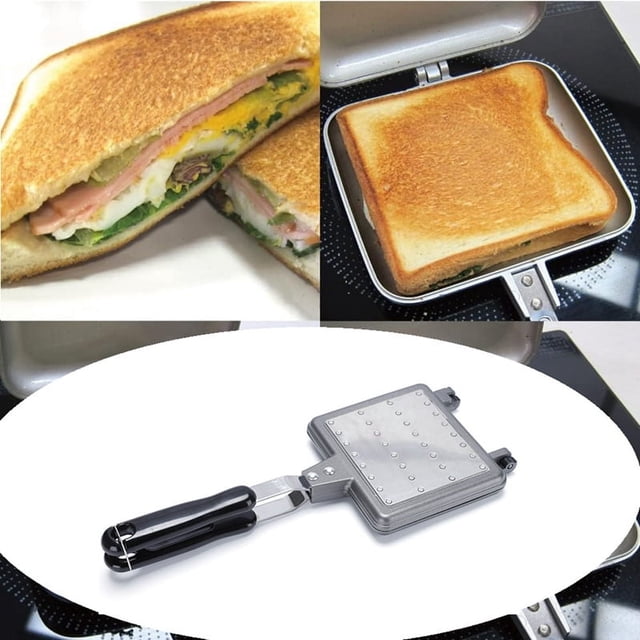 Tostadora de perritos calientes, sandwichera, sandwichera para desayuno, tostadora para cocina y camping, bandeja para hornear