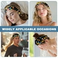 thumbnail image 6 of COEQINE Butterful Floral Nurse Button Headband for Nursing Healthcare Worker Sports Headbands for Women Non Slip Stretchy Headband for Running Cycling Football Basketball Yoga Workout, 6 of 7