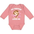 thumbnail image 3 of Inktastic My Pawpaw Loves Me with Bigfoot Girls Long Sleeve Baby Bodysuit, 3 of 5