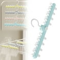 thumbnail image 2 of Plastic Clothes Drying Racks,Clothes Drying Hanger with 8 Clips,1 Pack Portable Hanging Drying Rack,Drip Multi-Functional Hanging Rack,Rotatable Hook for Drying Towels Clothes Gloves(Blue), 2 of 9