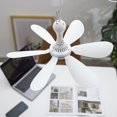 thumbnail image 3 of 6 Leaves Ceiling Fan USB Hanging Fans Cooler Plastic Energy-Saving Anti-Mosquito Office Dormitory Tent Bed Bbq, 3 of 10