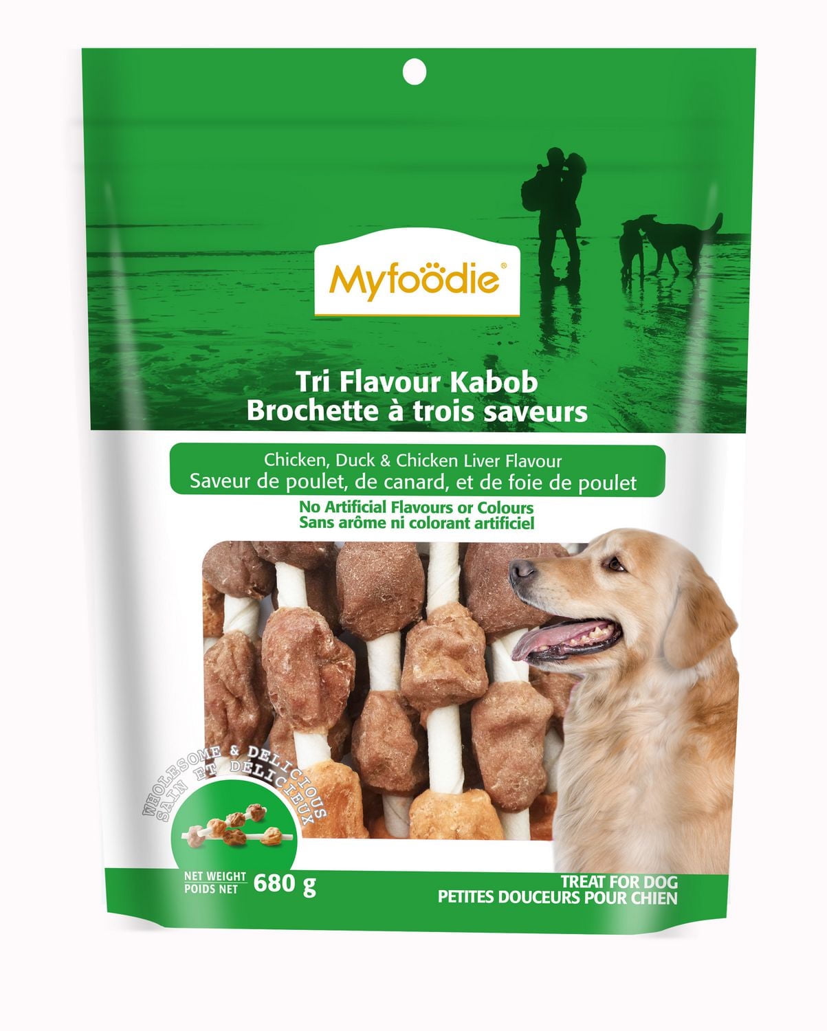Myfoodie Tri Flavour Kabob Dog Treat